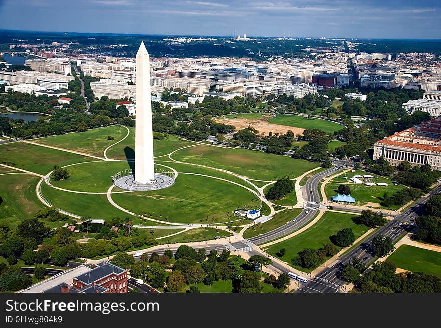 The Washington monument on the National Mall in Washington, D.C.