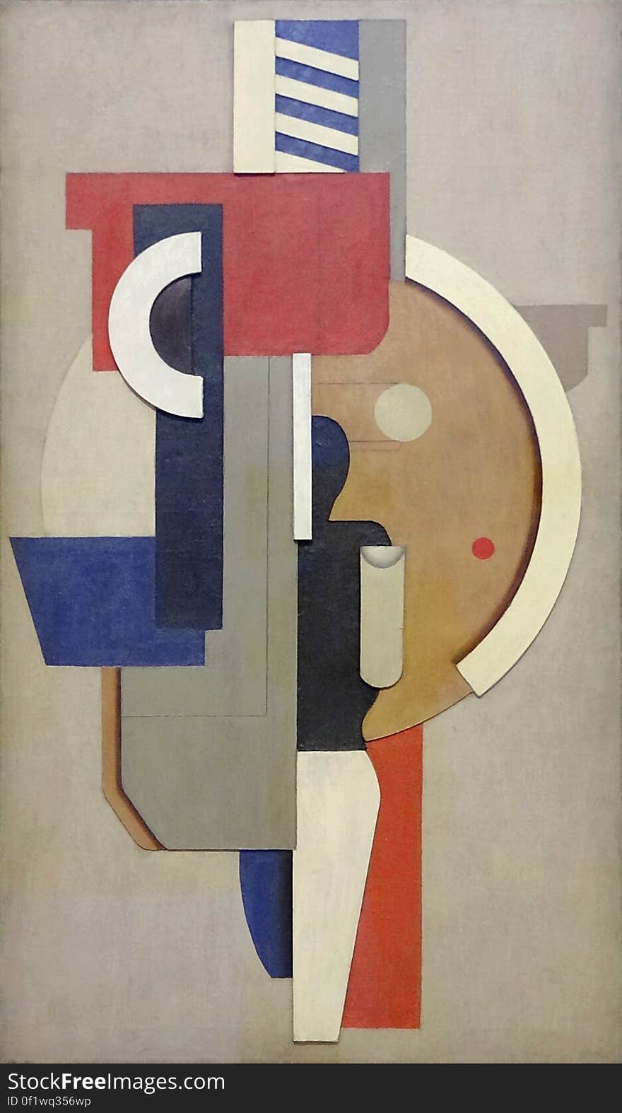 &#x22;Mauerbild mit kreis &#x28;tableau mural avec cercle&#x29;&#x22;, Willi Baumeister, 1923.. Centre Pompidou, Paris.