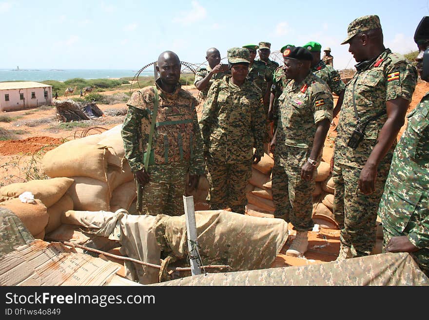 An African military troop outdoor in a remote area.