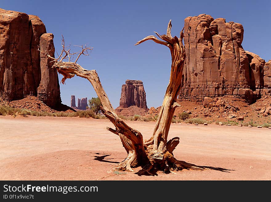 A view from the Monument Valley in Arizona.