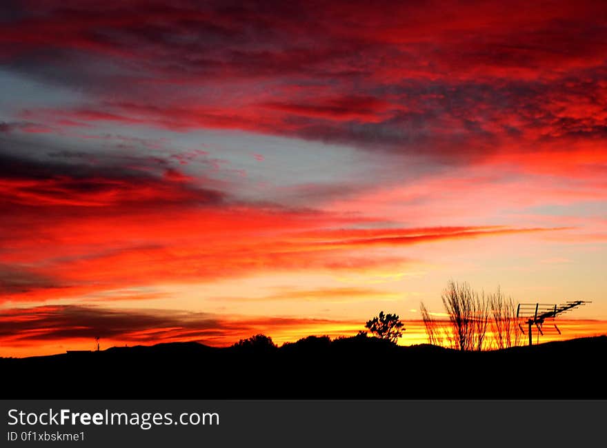 Had a beautiful sunset view out of my window this evening. Had a beautiful sunset view out of my window this evening.