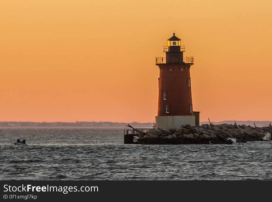 A wonderful sunset; how many has this lighthouse, built in 1885, seen?. A wonderful sunset; how many has this lighthouse, built in 1885, seen?