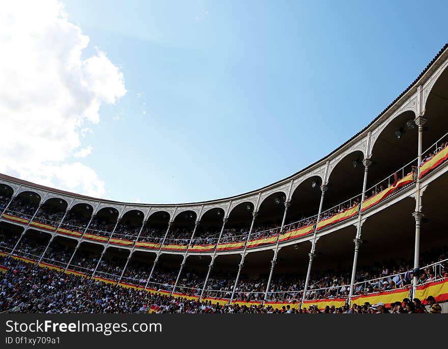 Plaza de Toros de Las Ventas bullring located in Madrid, Spain.