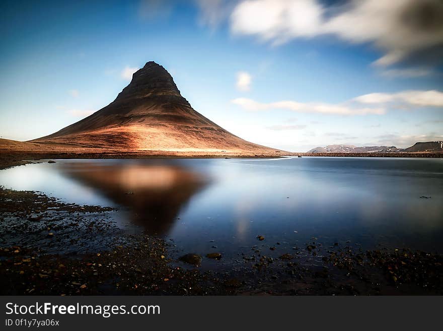 Reflection of Clouds in Lake