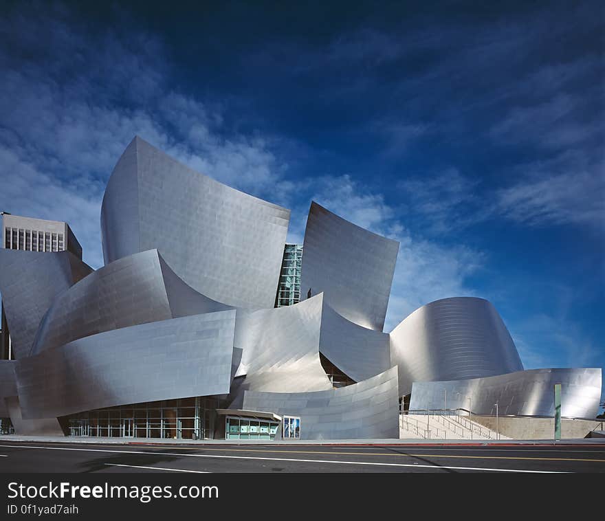 Walt Disney Concert Hall at 111 South Grand Avenue in Los Angeles, California designed by Frank Gehry.