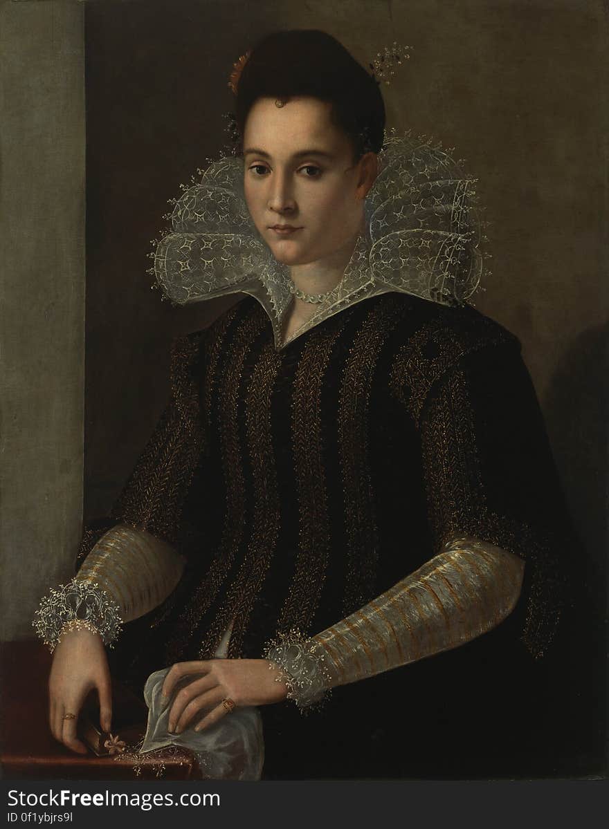 artist / taiteilija / konstnär: Alessandro Allori, circle of / piiri / krets &#x28;1535–1607&#x29;: title / teosnimi / titel: Portrait of a Lady / Naisen muotokuva / Porträtt av dam date / ajoitus / datering: c. / n. / ca. 1590–1600 measurements / mått / mitat: 91 x 74 cm techinique / tekniikka / teknik: oil on panel / öljy puulle / olja på trä collection / kokoelma / samling: Paul and Fanny Sinebrychoff Collection / Paul ja Fanny Sinebrychoffin taidekokoelma / Paul och Fanny Sinebrychoffs konstsamling Finnish National Gallery / Sinebrychoff Art Museum Kansallisgalleria / Sinebrychoffin taidemuseo Finlands Nationalgalleri / Konstmuseet Sinebrychoff inv. no. S 90 photo / kuva / foto: Finnish National Gallery / Kansallisgalleria / Finlands Nationalgalleri / Matti Janas. artist / taiteilija / konstnär: Alessandro Allori, circle of / piiri / krets &#x28;1535–1607&#x29;: title / teosnimi / titel: Portrait of a Lady / Naisen muotokuva / Porträtt av dam date / ajoitus / datering: c. / n. / ca. 1590–1600 measurements / mått / mitat: 91 x 74 cm techinique / tekniikka / teknik: oil on panel / öljy puulle / olja på trä collection / kokoelma / samling: Paul and Fanny Sinebrychoff Collection / Paul ja Fanny Sinebrychoffin taidekokoelma / Paul och Fanny Sinebrychoffs konstsamling Finnish National Gallery / Sinebrychoff Art Museum Kansallisgalleria / Sinebrychoffin taidemuseo Finlands Nationalgalleri / Konstmuseet Sinebrychoff inv. no. S 90 photo / kuva / foto: Finnish National Gallery / Kansallisgalleria / Finlands Nationalgalleri / Matti Janas