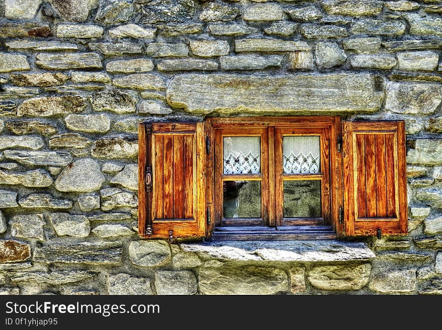 Brown Wooden Window