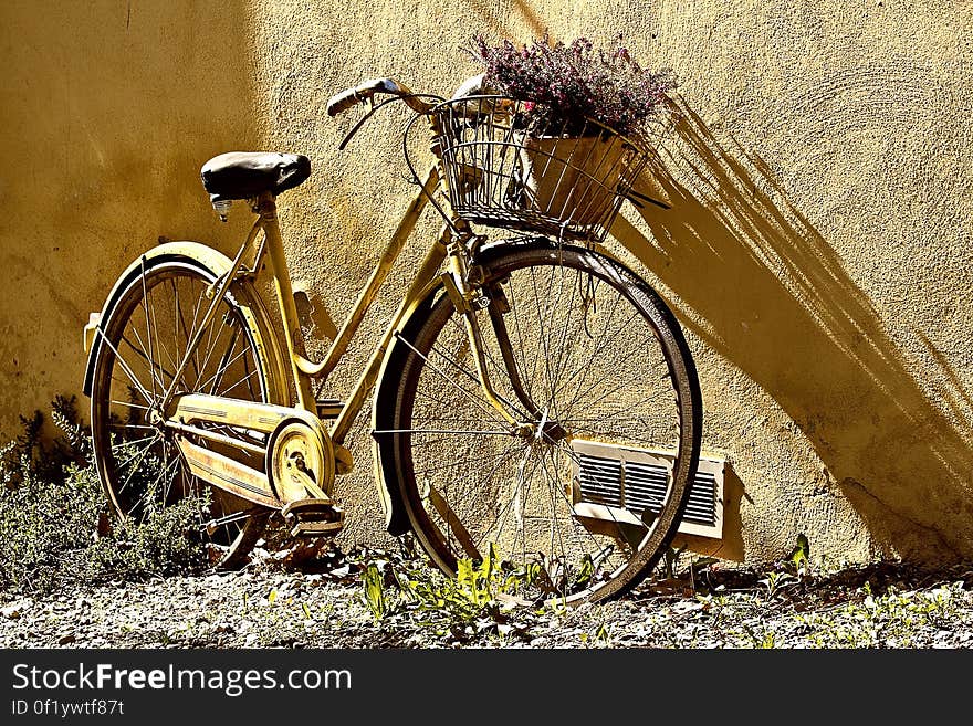 Yellow Mamachari Bike