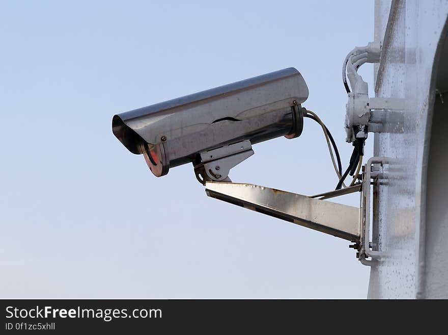 Silver Security Camera