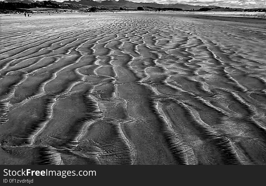 Sand patterns.