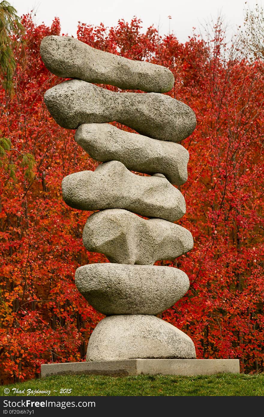 Eolith by Isaac Witkin is a granite sculpture at Grounds for Sculpture in Hamilton Township, New Jersey www.groundsforsculpture.org/Artwork/Eolith. Eolith by Isaac Witkin is a granite sculpture at Grounds for Sculpture in Hamilton Township, New Jersey www.groundsforsculpture.org/Artwork/Eolith