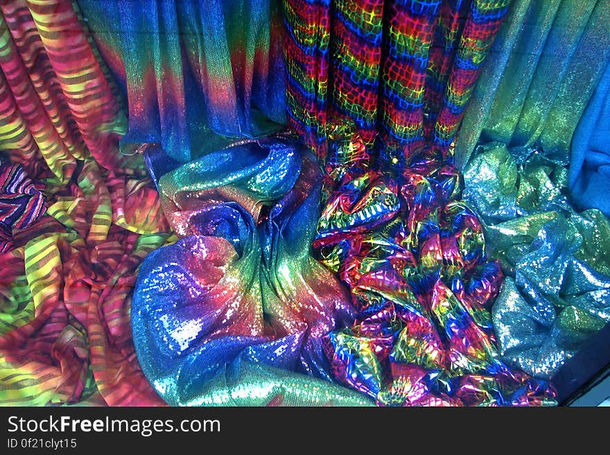 multicolored fabrics