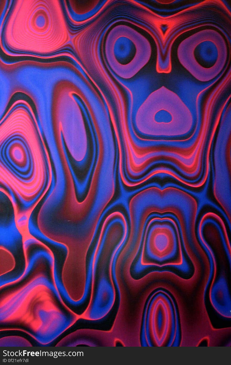 blue and red abstract