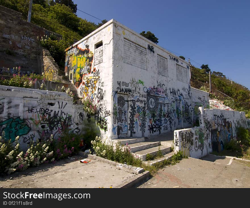 Killiney Bath House, on the coast of ireland