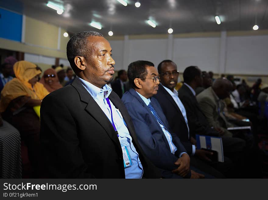 Newly elected members of parliament of the Somali federal government attend their inauguration ceremony in Mogadishu on December 27, 2016. AMISOM Photo / Ilyas Ahmed. Newly elected members of parliament of the Somali federal government attend their inauguration ceremony in Mogadishu on December 27, 2016. AMISOM Photo / Ilyas Ahmed