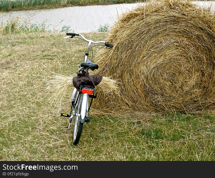 I left on my bike for the day to take some time to relax and decided to stop and steal some fresh hay for my rabbit to enjoy. I left on my bike for the day to take some time to relax and decided to stop and steal some fresh hay for my rabbit to enjoy.