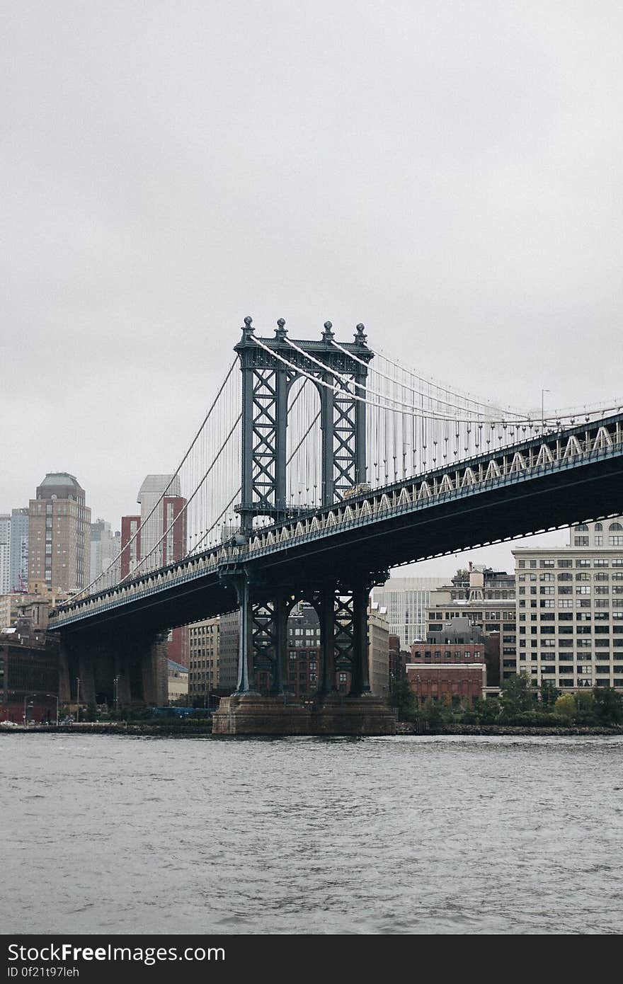 Bridge over River in City