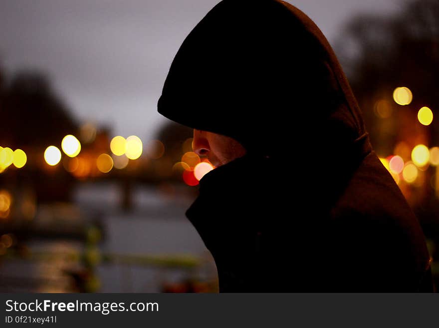 Close Up Photo of Person Wearing Hoodie