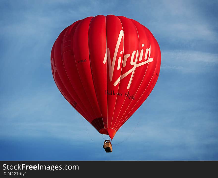 Red Virgin Hot Air Balloon