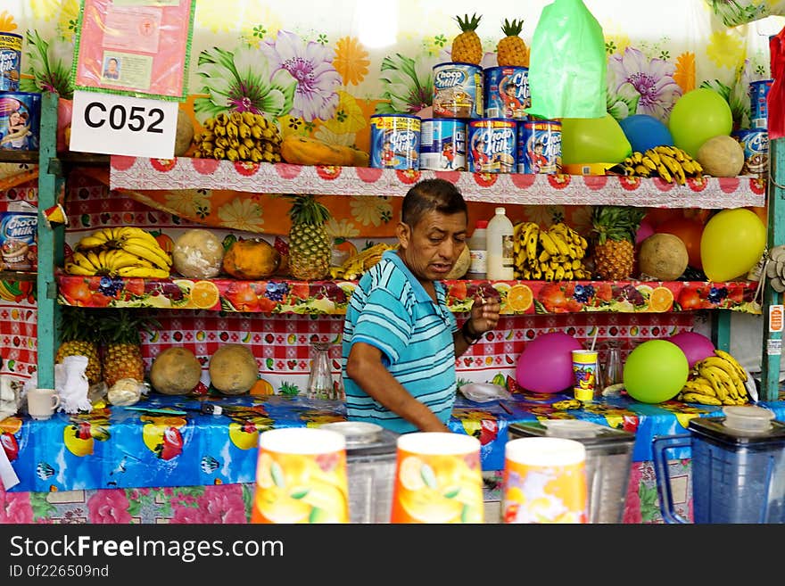 Man in his post