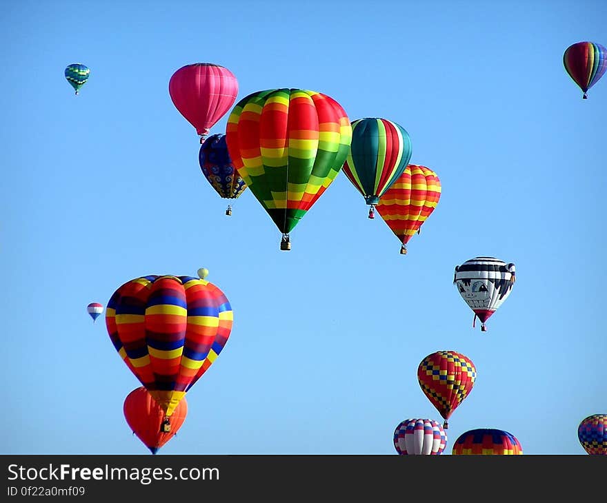 Red Green Hot Air Balloon during Daytime