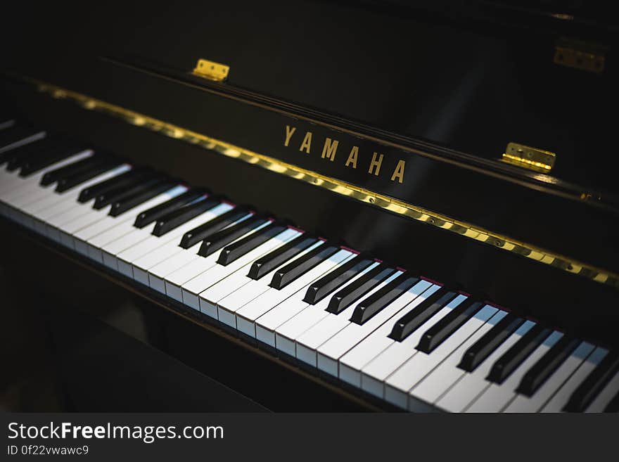 Black Yamaha Piano