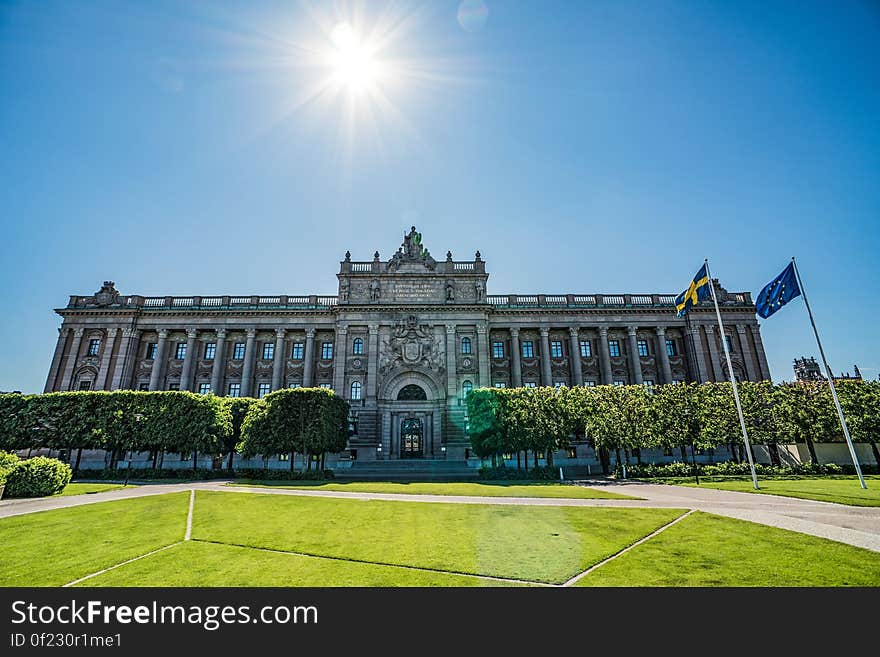 Grey and Blue Palace Under Blue Sky during Day Time