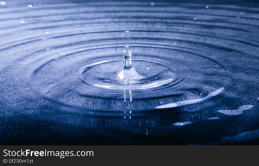 Macro Shots of Water Drop Let