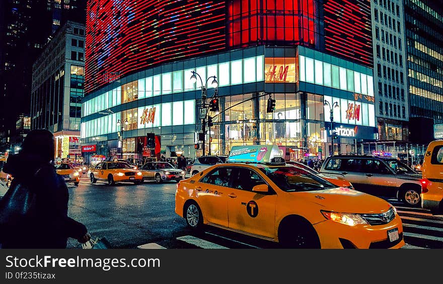 A view from New York City, crossing of Broadway and West 34th street. A view from New York City, crossing of Broadway and West 34th street.