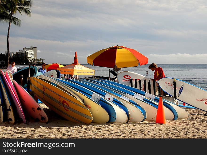 So, there are a lot of options on surfboard rentals on Waikiki beach. Lots of spots right on the beach actually, so why would you go anywhere else. So, there are a lot of options on surfboard rentals on Waikiki beach. Lots of spots right on the beach actually, so why would you go anywhere else.