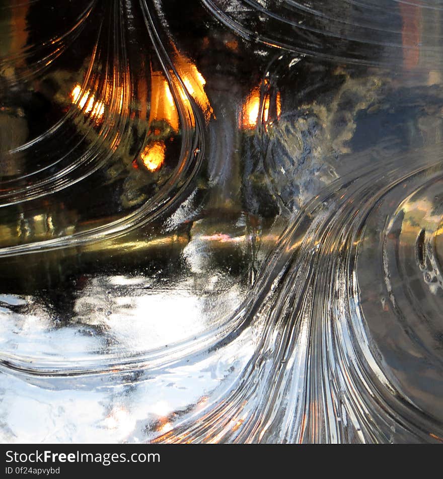 swirling clear glass texture