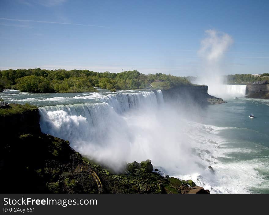 American Falls, one of three waterfalls known as Niagara Falls.