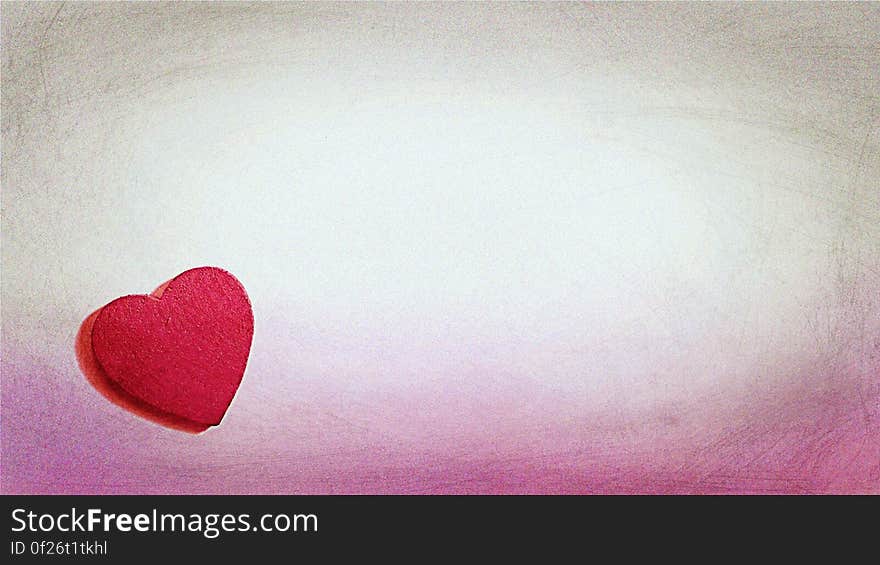 pink-white backdrop and heart