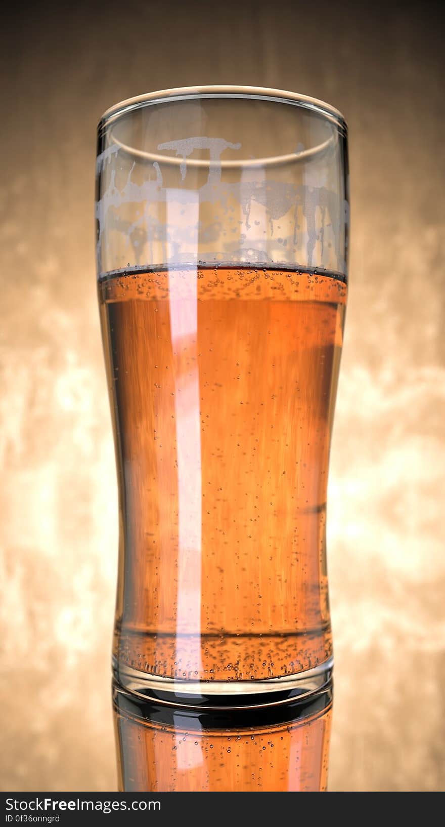 A glass pint of beer.