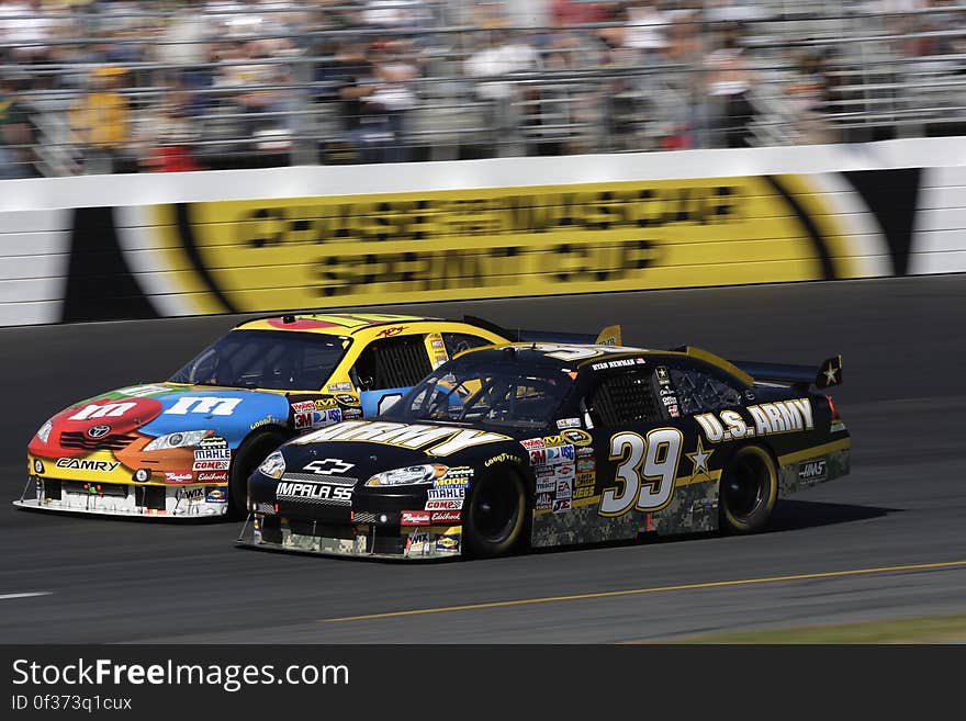 Black and White Nascar Car