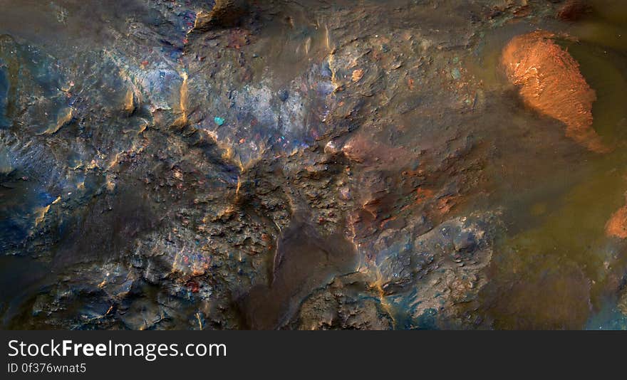 Abstraction of close up of Mars landscape from the Jet Propulsion Laboratory.