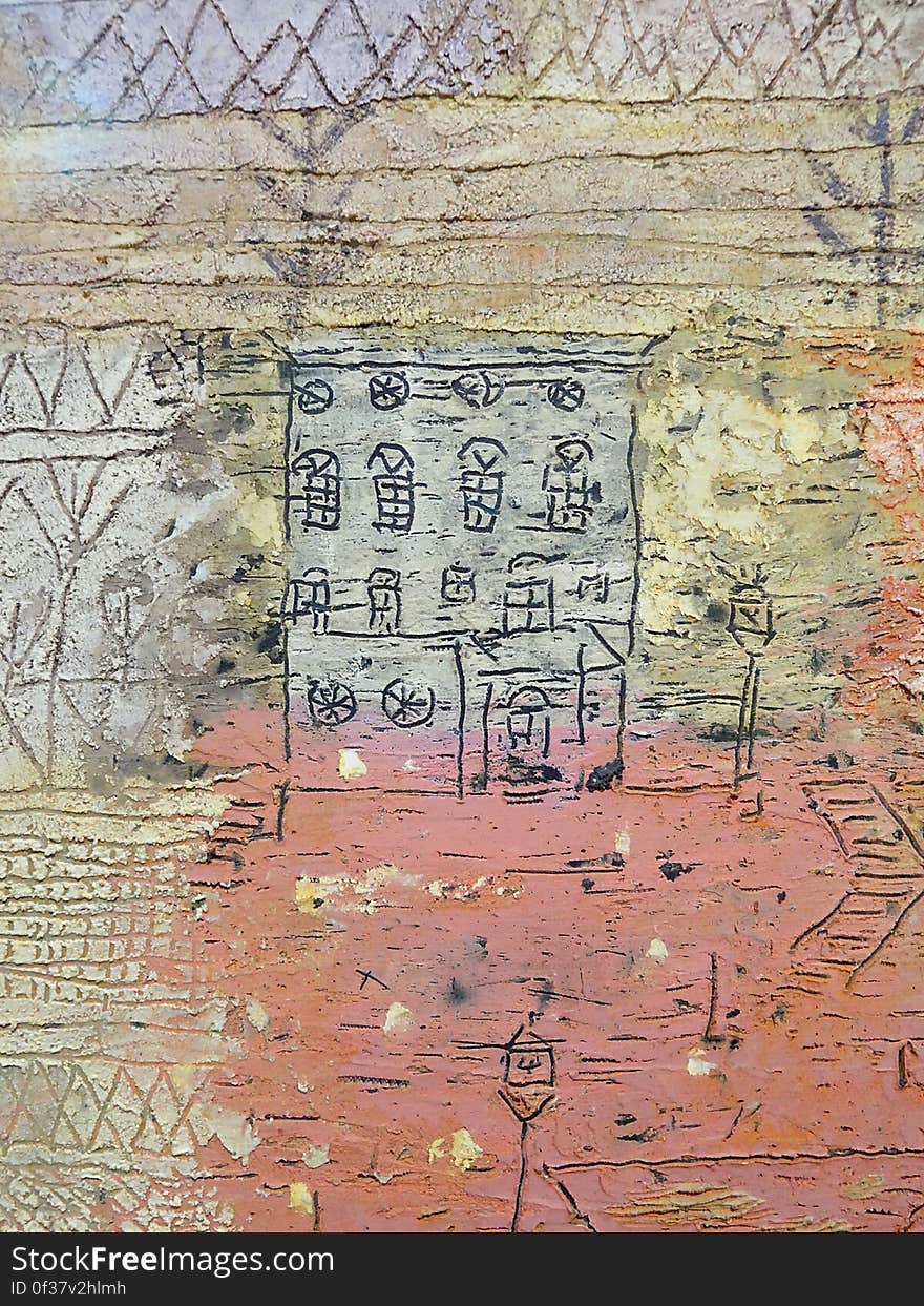 &#x22;Villas florentines&#x22; &#x28;détail&#x29;, Paul Klee, 1926. Centre Pompidou, Paris.