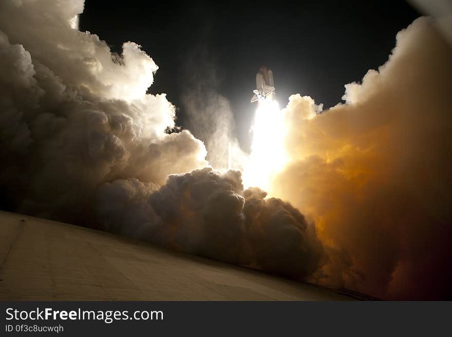 White Smoke of a Space Craft