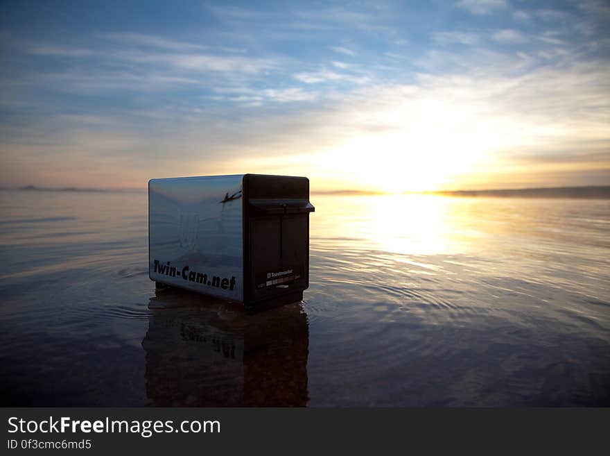 The toaster at Lake Buchanan, TX, admiring the sunrise.