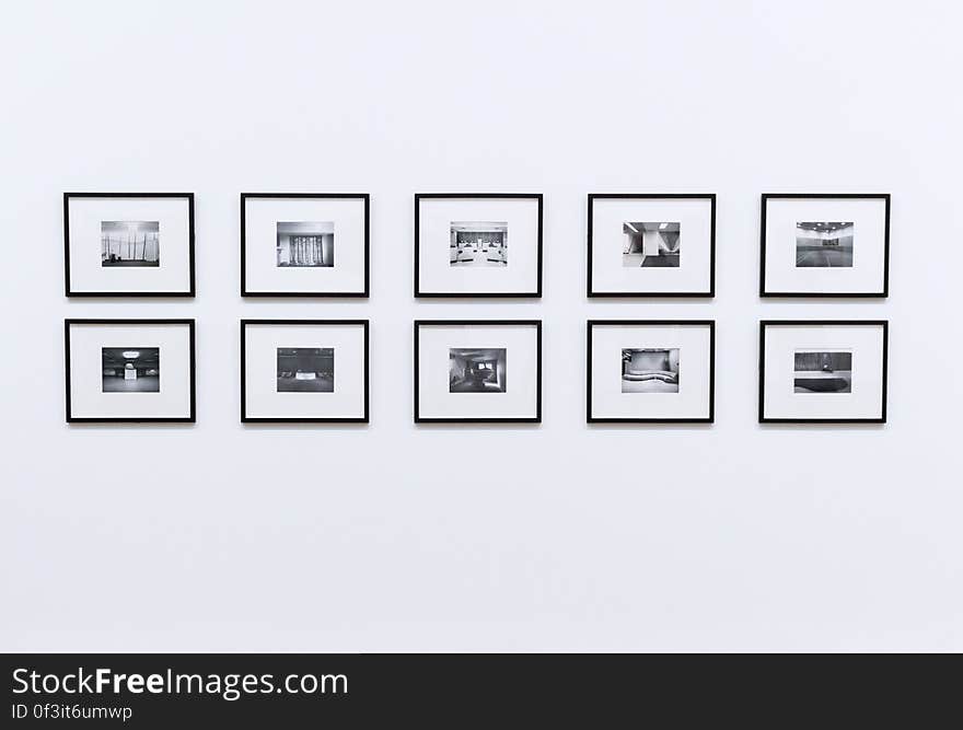 Frames on White Background