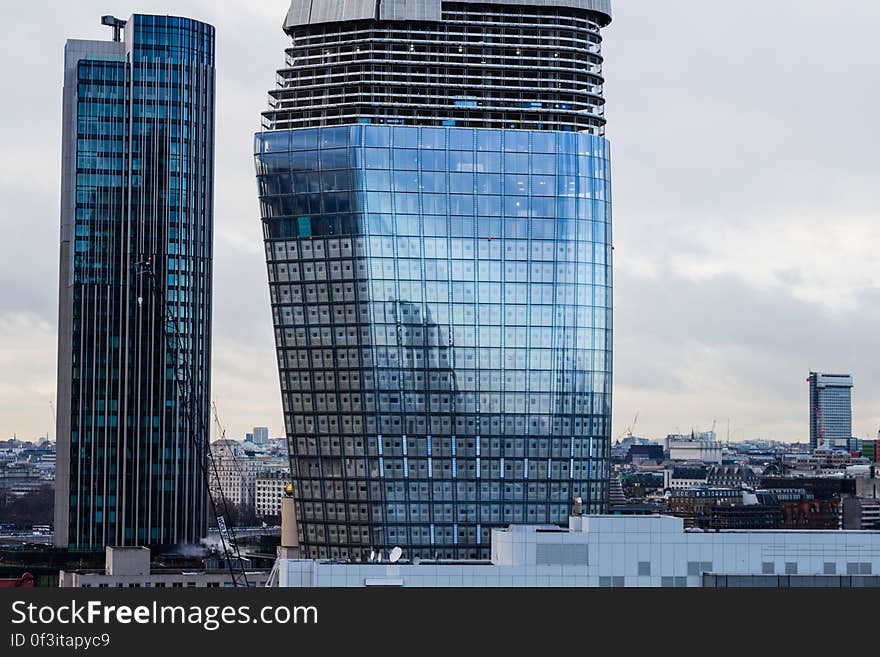 View of Skyscrapers in City