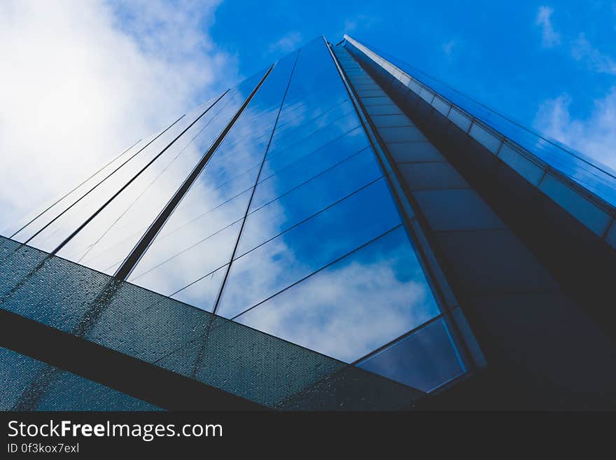 Low Angle View of Suspension Bridge