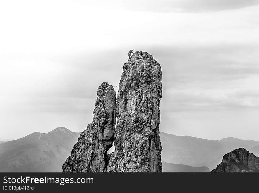 Scenic View of Cliff Against Sky