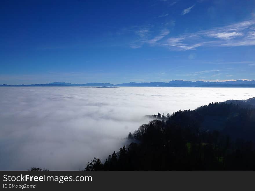 Scenic view above the clouds