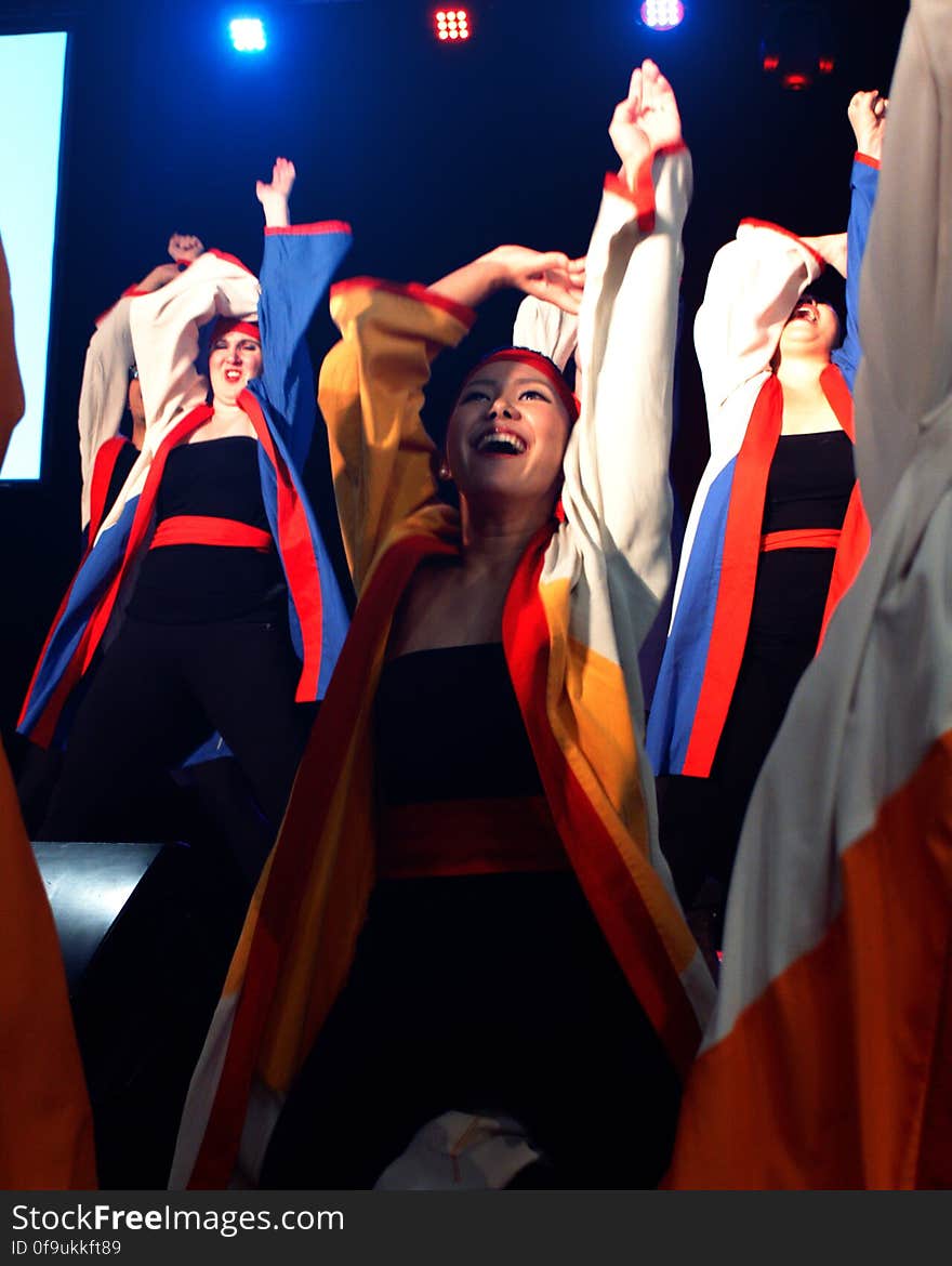 Performing Soran Bushi &#x28;ソーラン節&#x29; at the tourism show in Montreal.