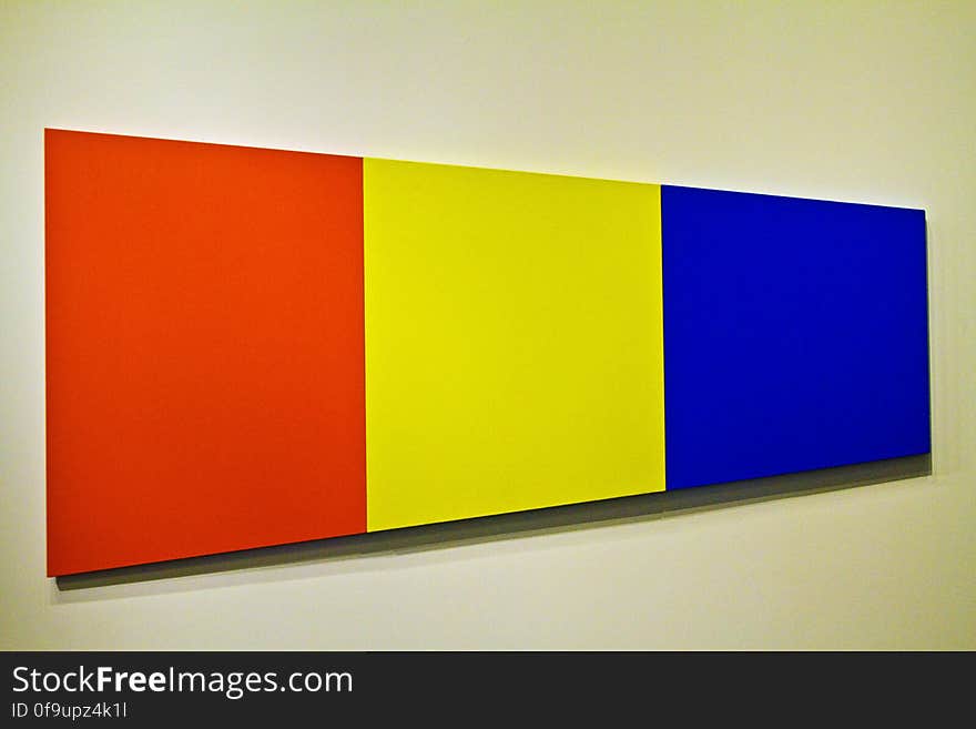 Painting by Ellsworth Kelly, American artist, in the Hirshorn Museum in Washington, DC. Painting by Ellsworth Kelly, American artist, in the Hirshorn Museum in Washington, DC