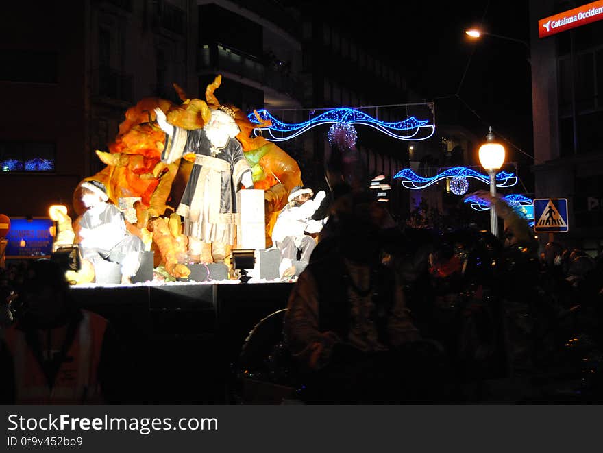 Cavalcada de Reis a Igualada, gener del 2015. Cavalcada de Reis a Igualada, gener del 2015