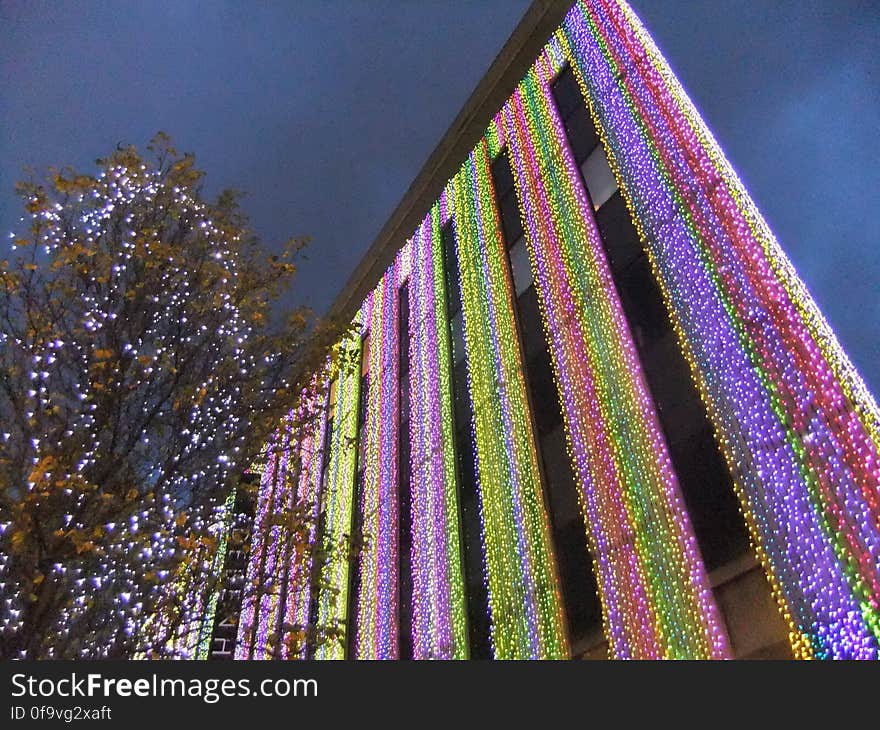 Christmas lights at the Debenhams flagship store in 2011. Christmas lights at the Debenhams flagship store in 2011.