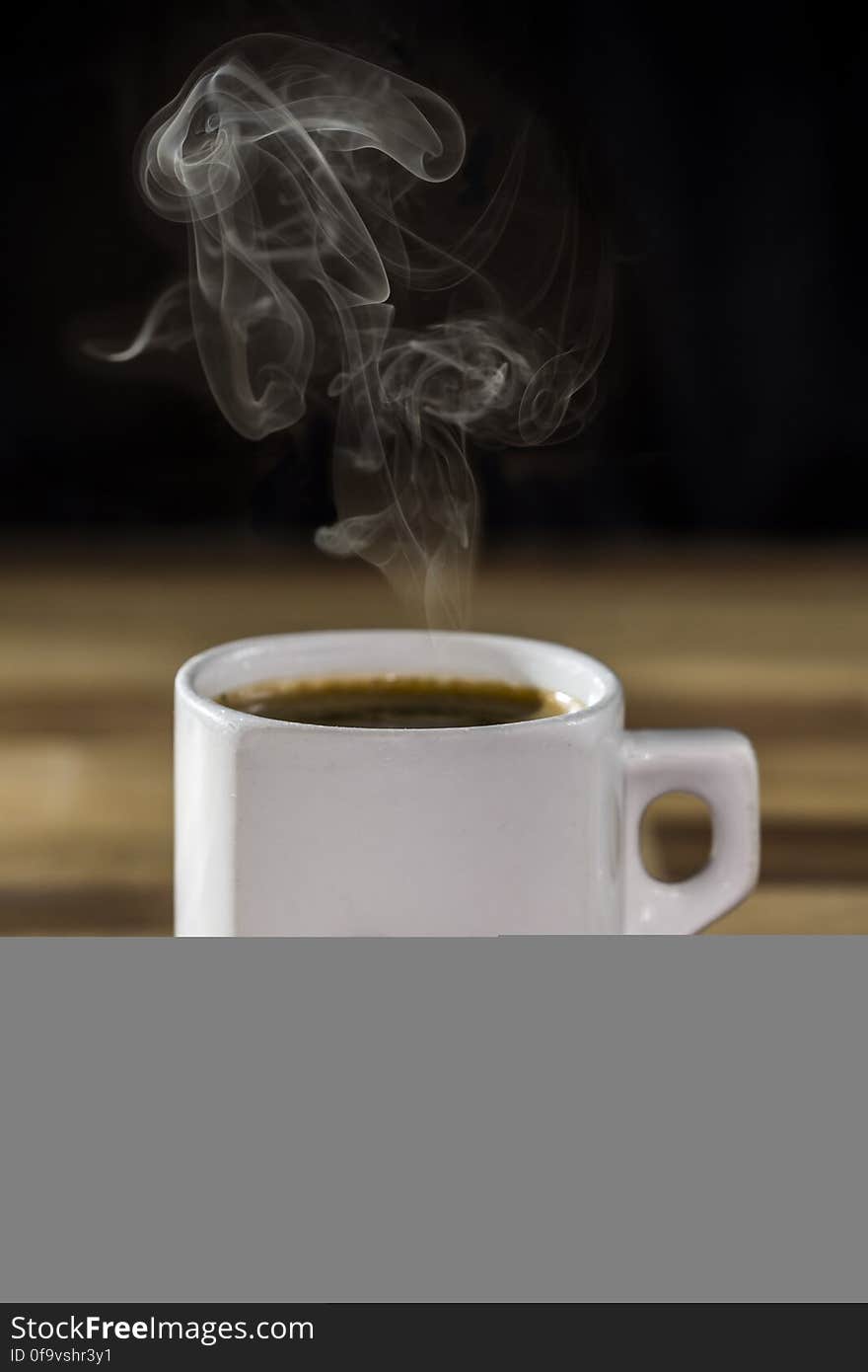 White Ceramic Mug With Coffee