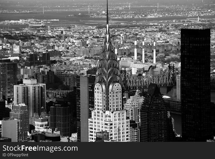 Aerial View of City